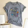 私ができる蝶私はTシャツすべてのものPhilippians 4:13 Printing Tシャツの女性カジュアルトップスfor Fashion Ropa Mujer