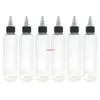 100PCS Tomma PET-flaskor 30ml Pen Shape e flytande påfyllningsbar flaska för e-cig plastdroppar med vridning av kapsling