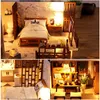 DIY DollHouse Wooden Doll Houses Miniature Dollhouse Furniture Kit Toys for children New Year Christmas Gift Casa T200116223i