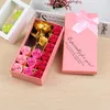 24K Gold Foil Rose Flower Valentines Day Gifts Golden Rose Soap Flower Bear Flower Gift Boxes Simulation Rose XD24343