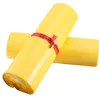 32 * 45 CM Żółty Plastikowy Mailer Pakiet Koperta Torba Samoprzylepna White Poly Curier Torby