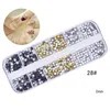 12 rasters DIY Nail Art Gems Acryl Crystal Strass Pailletten Rhinestone Bead Pearl Spangles Chips Chrismas Decoration AB Studs Glitter