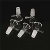 hookahs funnel Male hourglass type clear glass bowls 14mm Smoking accessories Water Pipe bongs heady slide bong slides with handle bowl