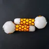 3Dカラーの蜂携帯用喫煙パイプヘッドシータバコパイプミニオイルダブリグスプーンガラスパイプGID11