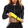 Nouvelles femmes d'hiver sous-vêtements thermiques ensembles élastiques chauds en néoprène Long Johns fille Fitness sauna respirant sous-vêtements thermiques costumes 201027