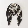 black white scarf cashmere