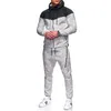 Herbst männer Sport Anzüge Zipper Hoodie Lauf Sets Männliche Casual Mit Kapuze Trainingsanzüge Kleidung Mann Jogger Fitness Training Set 201110