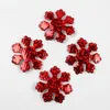 100 pezzi/set da 30 mm Christmas Snowflake Felfded per copricapo artigianato Decorazione del matrimonio Accessori fai -da -te all'ingrosso WB3229