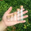 Mini barattoli di vetro con tappi da tappi da 4 ml 5ml 6ml 18ml 22ml tubo di prova del tubo di prova Bottiglie di stoccaggio per la sabbia alimentare liquido 100pcs spedizione gratuitaHigh.