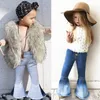 Pantaloni da ragazza Pudcoco - Bambini da bambina per bambini Bambina Bambina Bottom Pantaloni lunghi Pantaloni Denim Jeans Gamba larga Gamba Pantaloni LJ201019