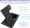 Station de charge sans fil 15 W 3 en 1 compatible avec iPhone Apple Watch AirPods Pro Qi chargeur rapide pour téléphone portable intelligent