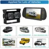 トラック/ RVS / Vanのための7インチのモニターのバックアップのカメラのモニターのキットのデュアルCCDレンズのカーラの背面図のカメラシステム