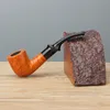 Hand-carved briar wood smoking pipe filter pipe holder exquisite tobacco accessories collection wooden smoking pipe wholesale