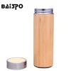 BAISPO termos paslanmaz çelik su şişesi bambu kabuk sıcak su çay demlik termos seyahat kupa şişesi yalıtımlı fincan 201221