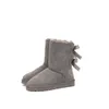 Neuestes Design, kurz, für Babys, Jungen, Mädchen, Damen, Kinder, Fliege, Schneestiefel, Fell, integrierte Warmhaltestiefel, EU-Größe 25411730035