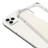 För iPhone 15 Pro Max 14 plus 13 12 11 Pro 7 8 6 6S plus transparent hård TPU+PC -fodral Back Cover Case
