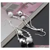 Mode Frauen Schmuck Sets 925 Silber Überzogene Quaste Anhänger Ohrringe Halskette Set Valentinstag Geschenk Hochzeit Statement Schmuck 9O86T