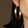 Hoop & Huggie Enfashion Vintage Big Earrings Matte Gold Color Earings Stainless Steel Circle For Women Jewelry Wholesale 1710261