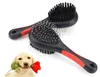 Cão Grooming Dois Sidimentos Cães Escova De Cabelo Duplo-Lado Pet Gat Grooming-Brushes Rascos Ferramentas Massagem Plástica Pente Com Agulha SN3244