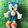 28 cm nnew aankomst Sonic The Hedgehog Sonic Tails Knuckles echidna knuffel dieren pluche speelgoed geschenk gratis
