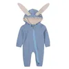 新しい春秋の赤ちゃんロンパーズかわいい漫画ウサギ幼児少年ジャンパーキッズベイビー服服2010235946122