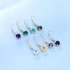 Dangle & Chandelier GEM'S BALLET Classic 925 Sterling Silver Gemstone Lever Back Earrings Natural Topaz Garnet Agate For Women Jewelry1