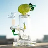 Yellow Pineapple Unique Glass Bongs Hookahs Shape Water Pipes 14mm Female Joint Recycler Percs Smoking Bong Bowl Dab Rigs Showerhead Perc Wax Rig Colorful Fruits