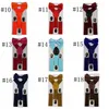 Toptan Bow Tie Ayarlanabilir Kız Erkek Suspenders ile Kemer Papyon Set Şeker Renk Çocuklar Suspenders 26 Parti Malzemeleri IIA872 Tasarımları