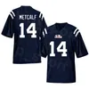 NCAA College Football Deuce Mcallister Jersey SEC Ole Miss Rebels 14 DK Metcalf 1 Brown 22 Dexter Mccluster 8 Elijah Moore