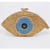 Gold Evil eye Donna argento da sera femme pochette bag di lusso Crystal day clutch bling party purse SC023 Y200623