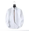 Luxurys Designers Groothandel Mens Jurk Shirts Mode Solid Slanke Merk Werkkleding Chemise Homme Camisa Sociale Masculina M-3XL # 01