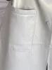 Nerazzurri Weicher langer Ledermantel für Damen mit V-Ausschnitt und Raglanärmeltaschen. Herbst-Kunstlederjacke für Damen in Übergröße, Mode 201030