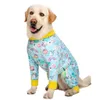 Medium grote honden pyjama voor huisdier kleding jumpsuit honden kostuum jas cartoon bedrukte kleding shirt ropa perro lj201006