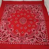 Sciarpe 60 * 60 cm 100% cotone nero rosso hip-hop paisley bandanas sciarpa punk skull bandana fascia avvolgente per uomo / donna