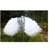 Scarves Women Wedding Fur Shrug Real Ostrich Feather Cape Shawl Stole Poncho For Bride S891