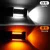 1PC 1157 P21/5W BAY15D T25 3157 W21/5W 4014 66 SMD Auto LED Bulbs Turning Lights Car Brake Lamp DRL Dual Color White Amber 12V