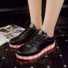 EUR 31 - Luminous Sneakers USB 충전 LED 어린이 신발 소년 소녀 남성 여성들이 빛나는 테니스 아이 빛 220115