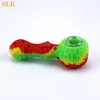 420 glasvatten bongs dab rig mini rökning pipe honungsbi stil glas skål tobak rör silikon bong rökning tillbehör