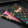 Luxury Square Case pour iPhone 12 Pro xs XS Max XR Fashion Heart Glitter Bee Cover Cover Téléphone pour iPhone 11 Pro Max 7 8 Plus 6 6S3470954