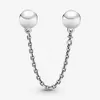 100% 925 Sterling Silver Logo Secrety Chain Charms Fit Original European Charm Bracelet Moda Women Diy Jóias Acessórias de joias185L