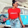 Harajuku Why Not Summer Printed T Shirt For Women White Tees Amp Tops Female Lady Clothing Short Sleeve Red T-shirts