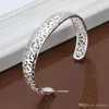 Bangle Bracelets Beautifully Indian jewelry Charms 925 Ale Hollow out Plated 925 Sterling Silver Bracelets Bangles