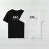 New Fashion Bear Letter Printed T Shirts Summer Short Sleeve Tees Man Woman White Black Casual Tops Size S-2XL