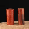 Mais novo Mini Natural de madeira garrafa de armazenamento Stash armazenamento Seal Caso portátil Handmade cigarro Herb Pill Snuff Tobacco Smoking Jars Box DHL