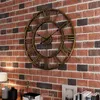 60x60 cm chiffres romains grande 3D luxe Vintage horloge murale pour cuisine maison chambre décor H1230