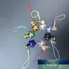 Mini-Korken, Glasflaschen mit Karabinerverschluss, Schlüsselanhänger, kleine sternförmige Fläschchen, handgefertigte Geschenkgläser, Anhänger, Mischung in 7 Farben
