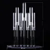 For Led candle)Nordic customized clear candlestick popular designed candle holder 7 arms crystal wedding aisle decorations pillar for weddings decor senyu3640