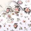 Adesivi per unghie 3D Decorazioni per decalcomanie per nail art con motivo a fiori di rose autoadesive