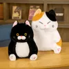 283642 cm adorabile gatto seduto peluche di peluche carino cuscino per gatto animale bambole di peluche morbide kawaii decorazioni per la camera regali di compleanno la3213311979