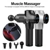 Ny handhållen uppladdningsbar Percussive Massager Gun Massage Muscle Fascia Deep Vibration Therapy för Booster X Avkopplande